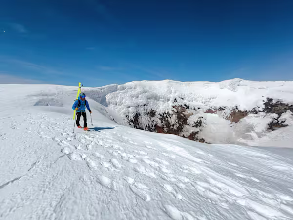 Lo spettacolare cratere del Villarrica