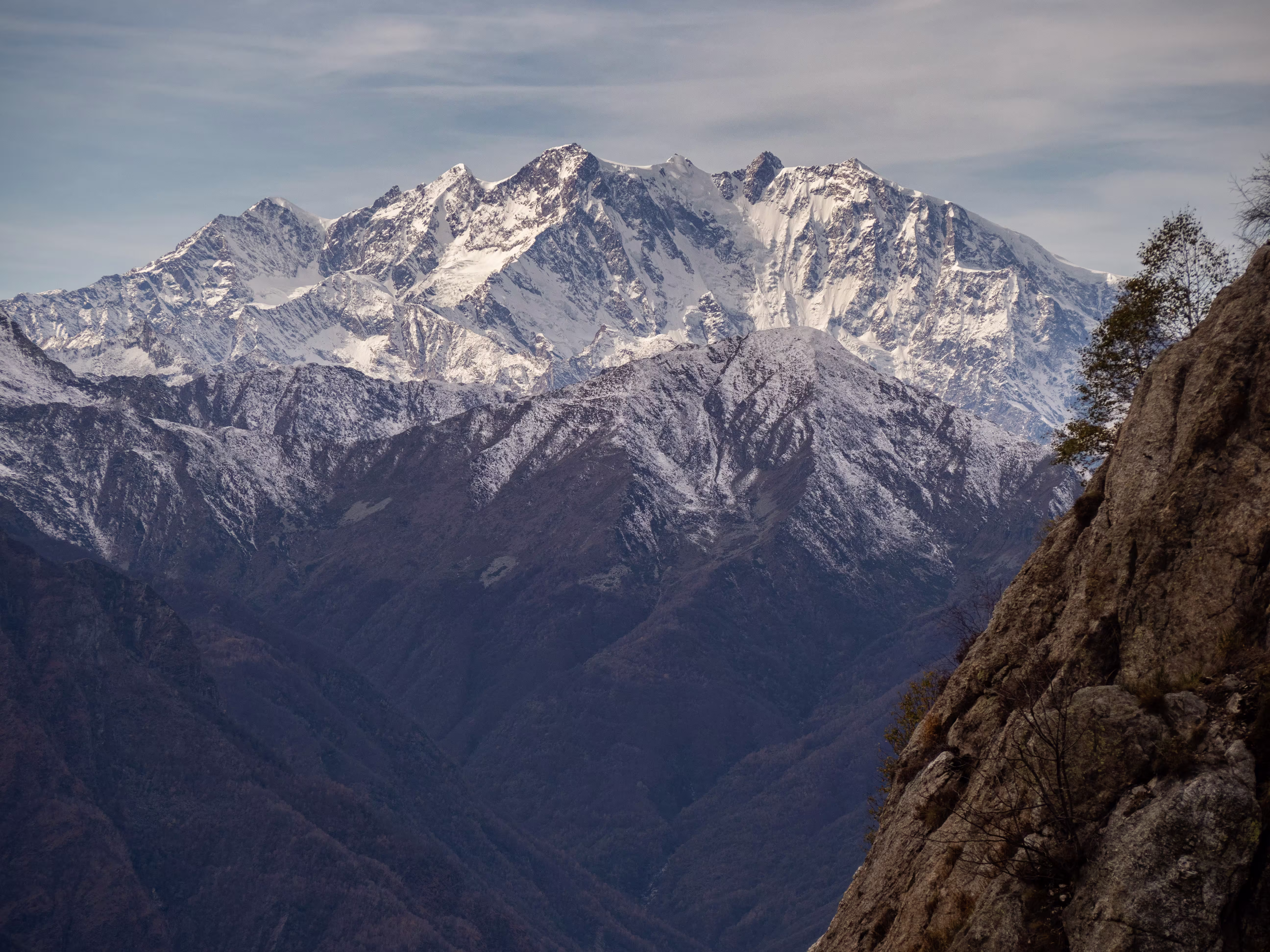 Il Monte Rosa dalla cresta
