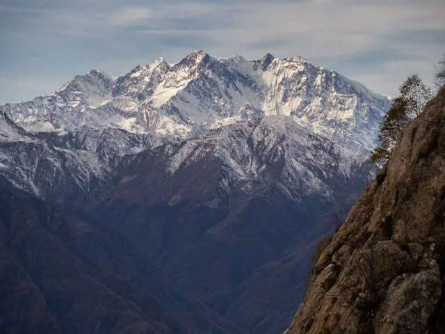 Il Monte Rosa dai Corni del Nibbio