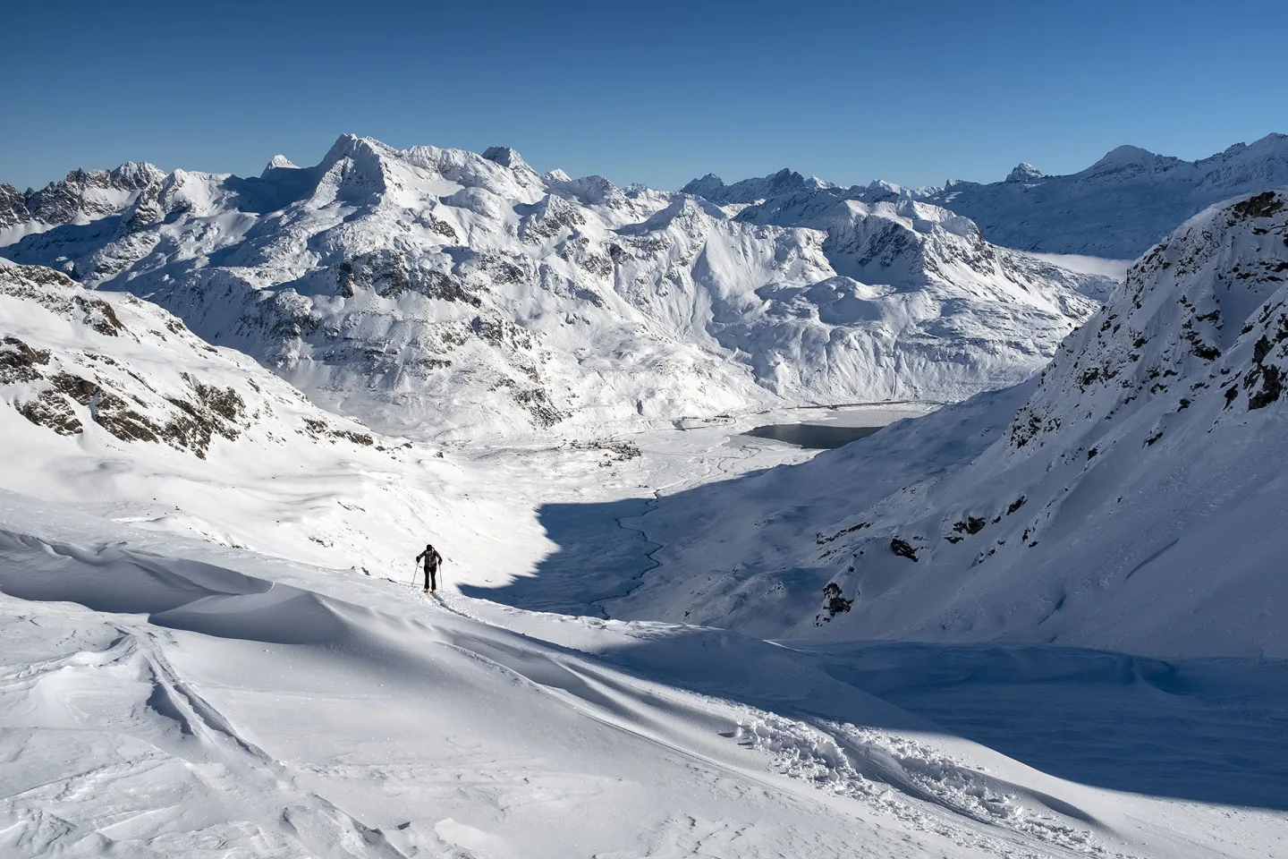 Scialpinismo alla Cima di Val Loga, Quasi al Bivacco Cecchini