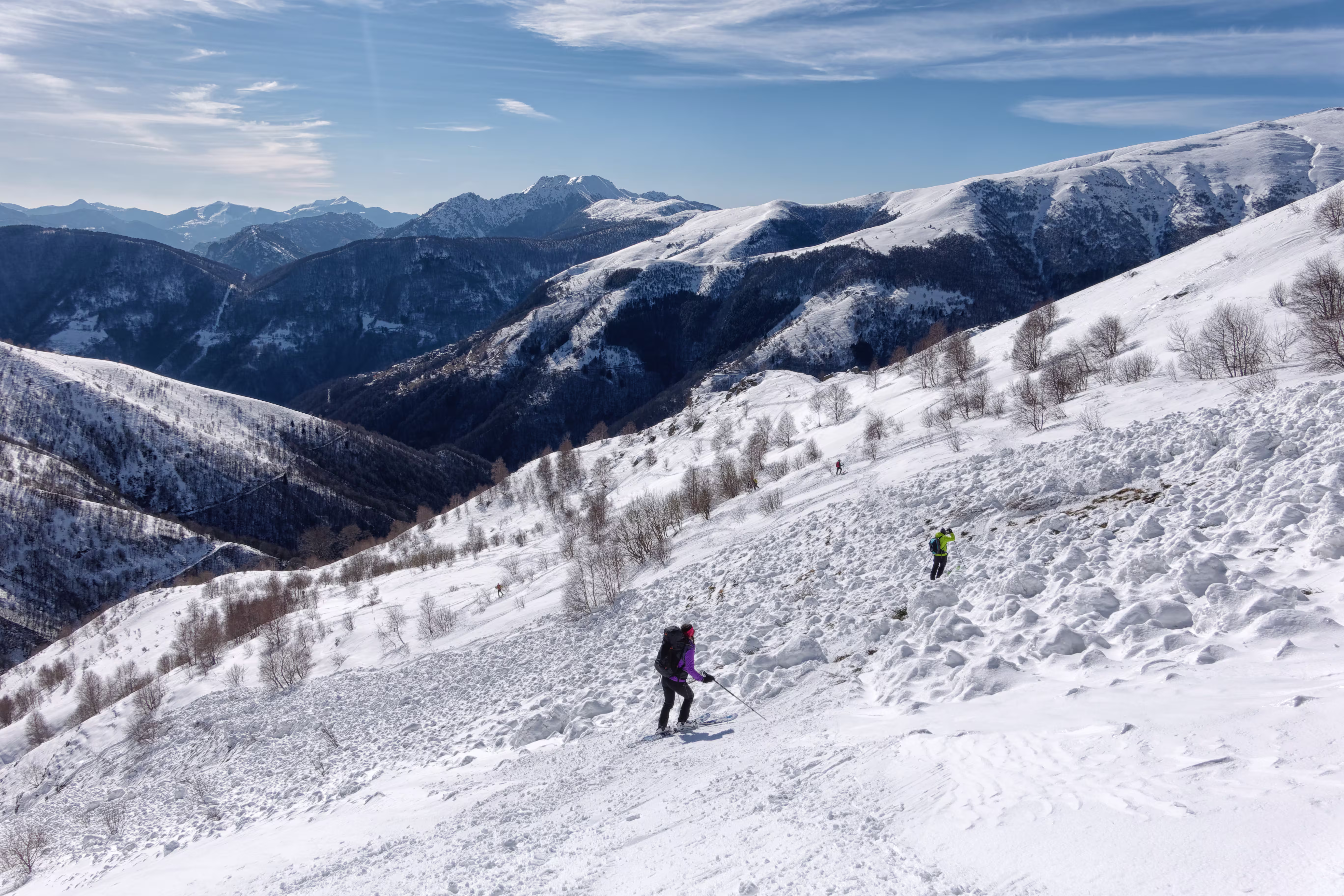 Attraversamento della valanga