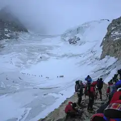 Inizio del ghiacciaio
