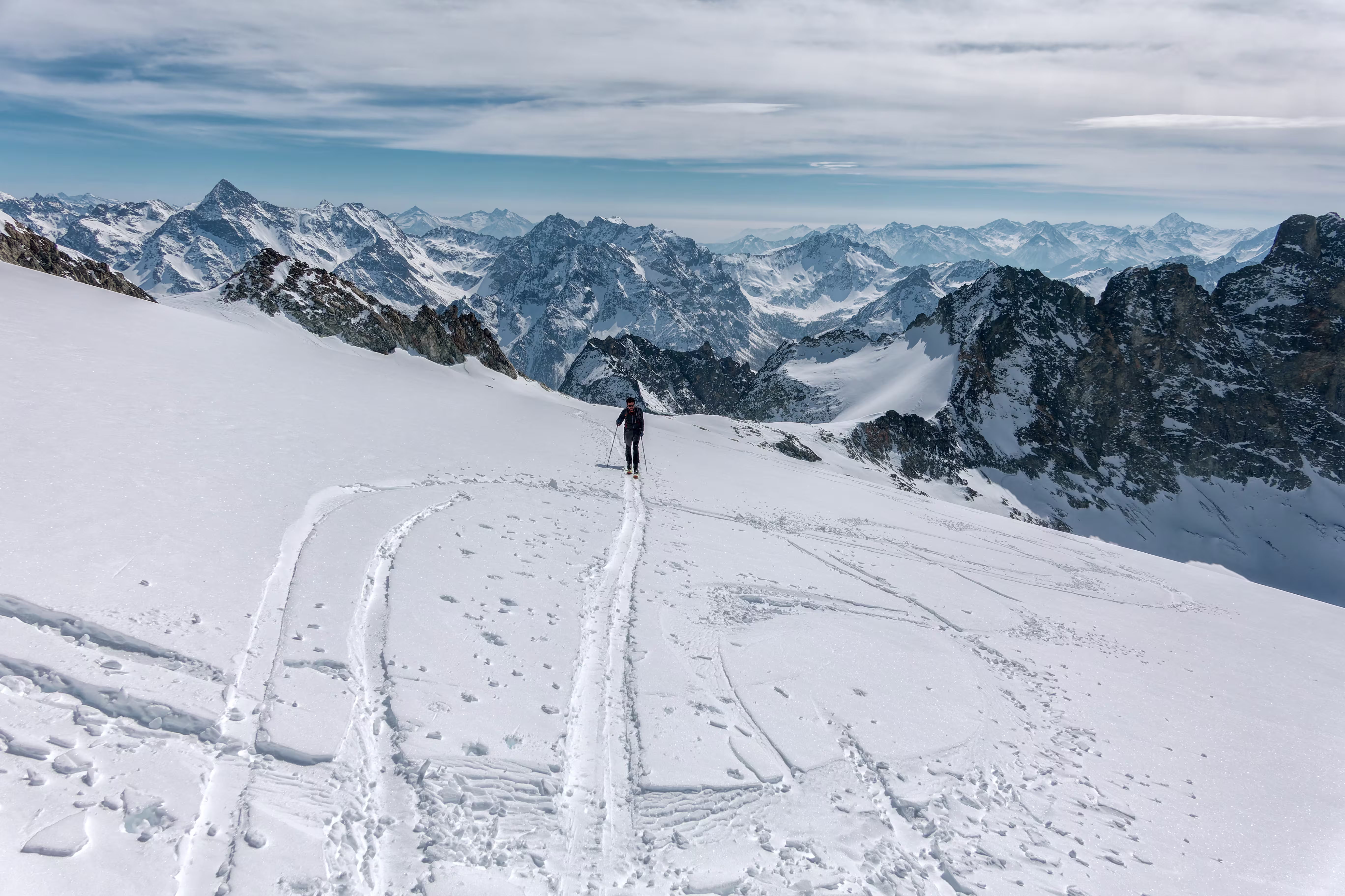 Sul Ghiacciao del Mont Gelé