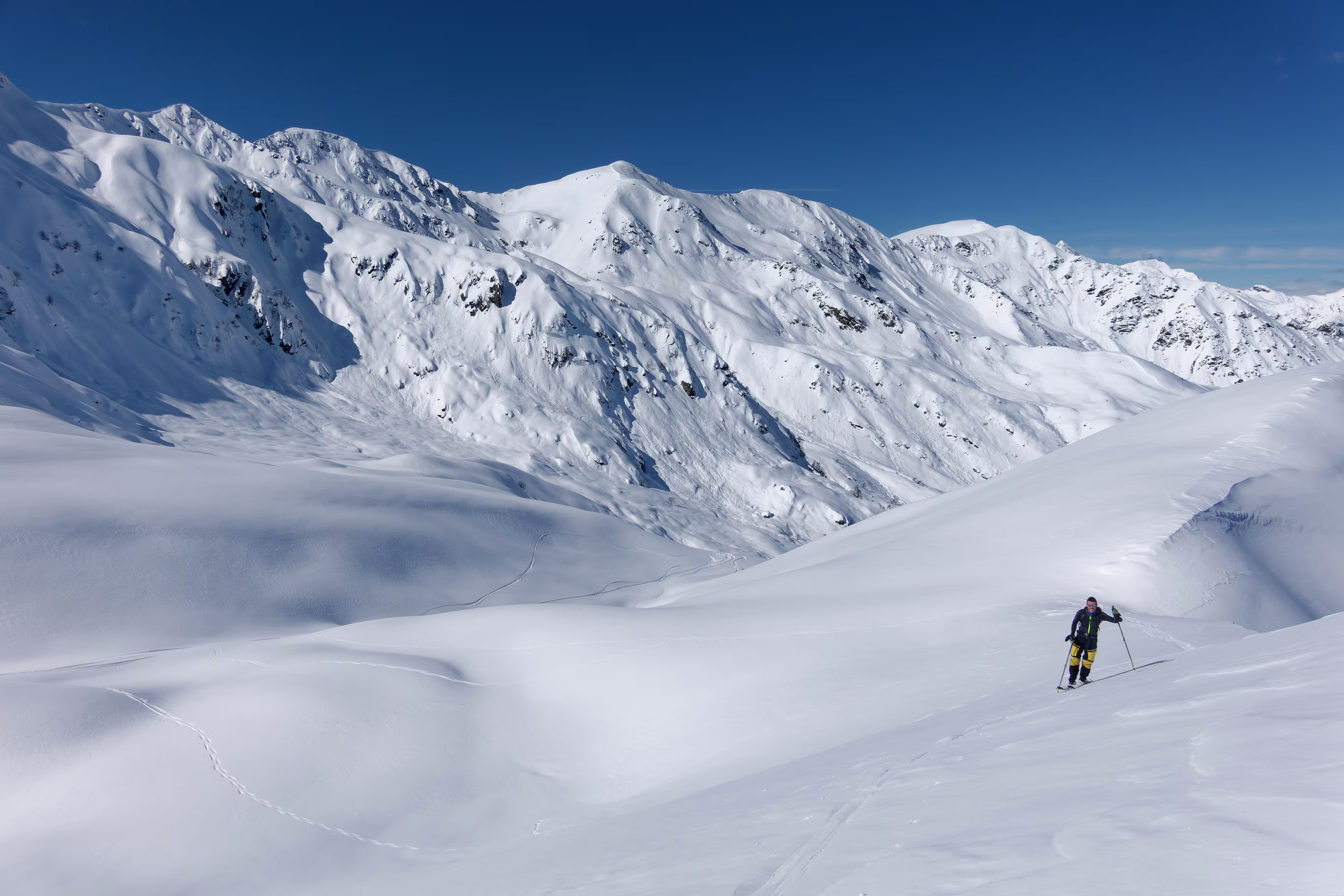 Risalita dopo la discesa a nord