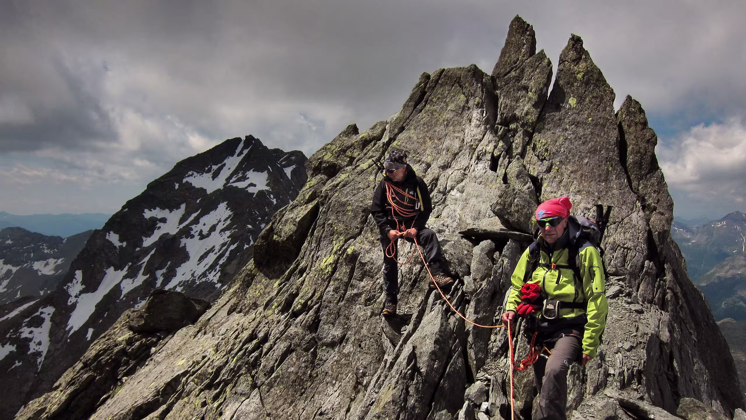 Sulla cresta del Pizzo Ferrè