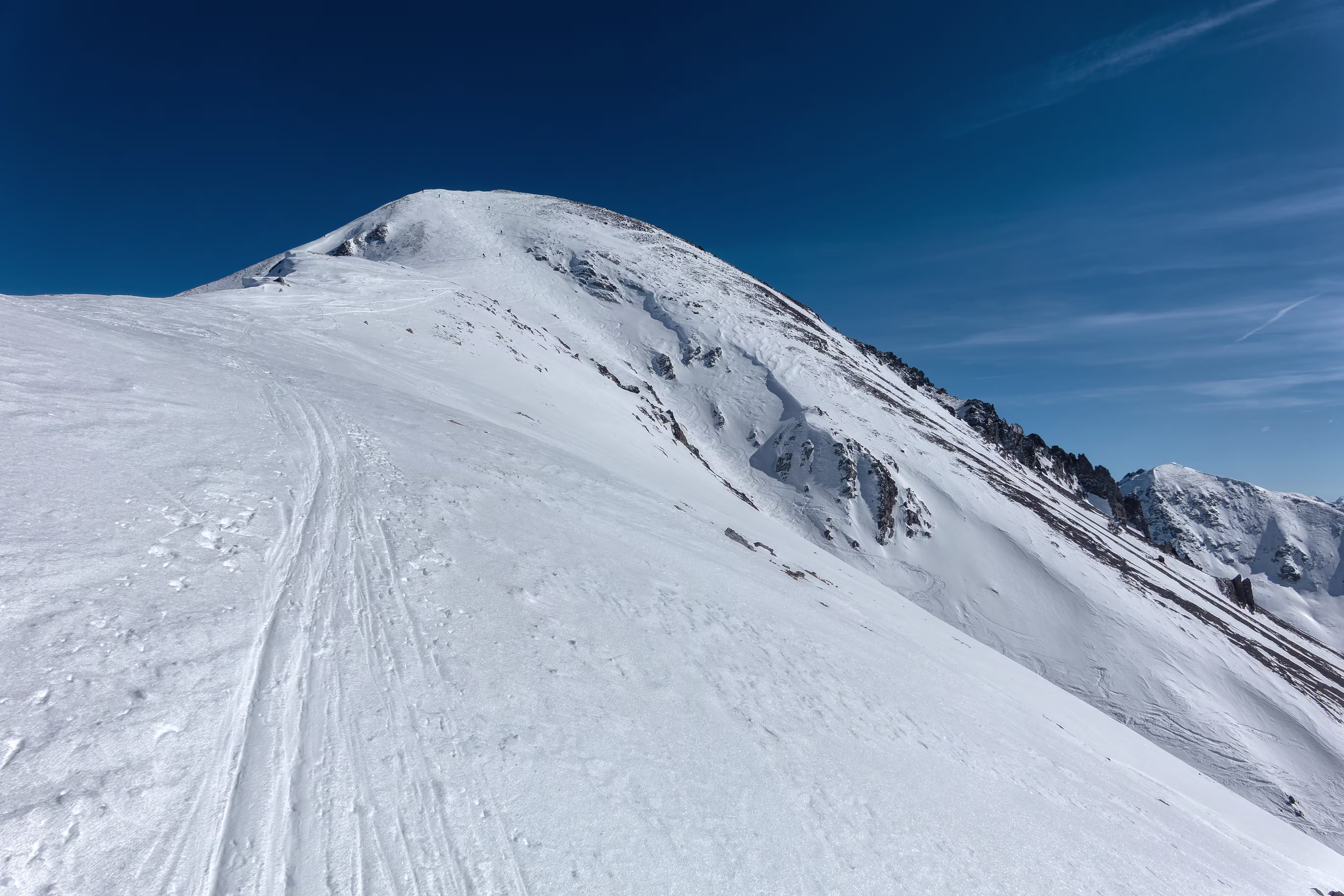 La parte finale della cresta del Piz Daint
