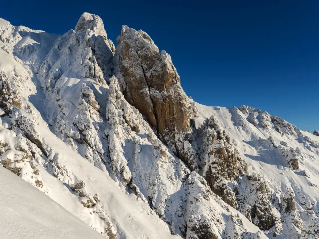 I Magnaghi dopo una forte nevicata