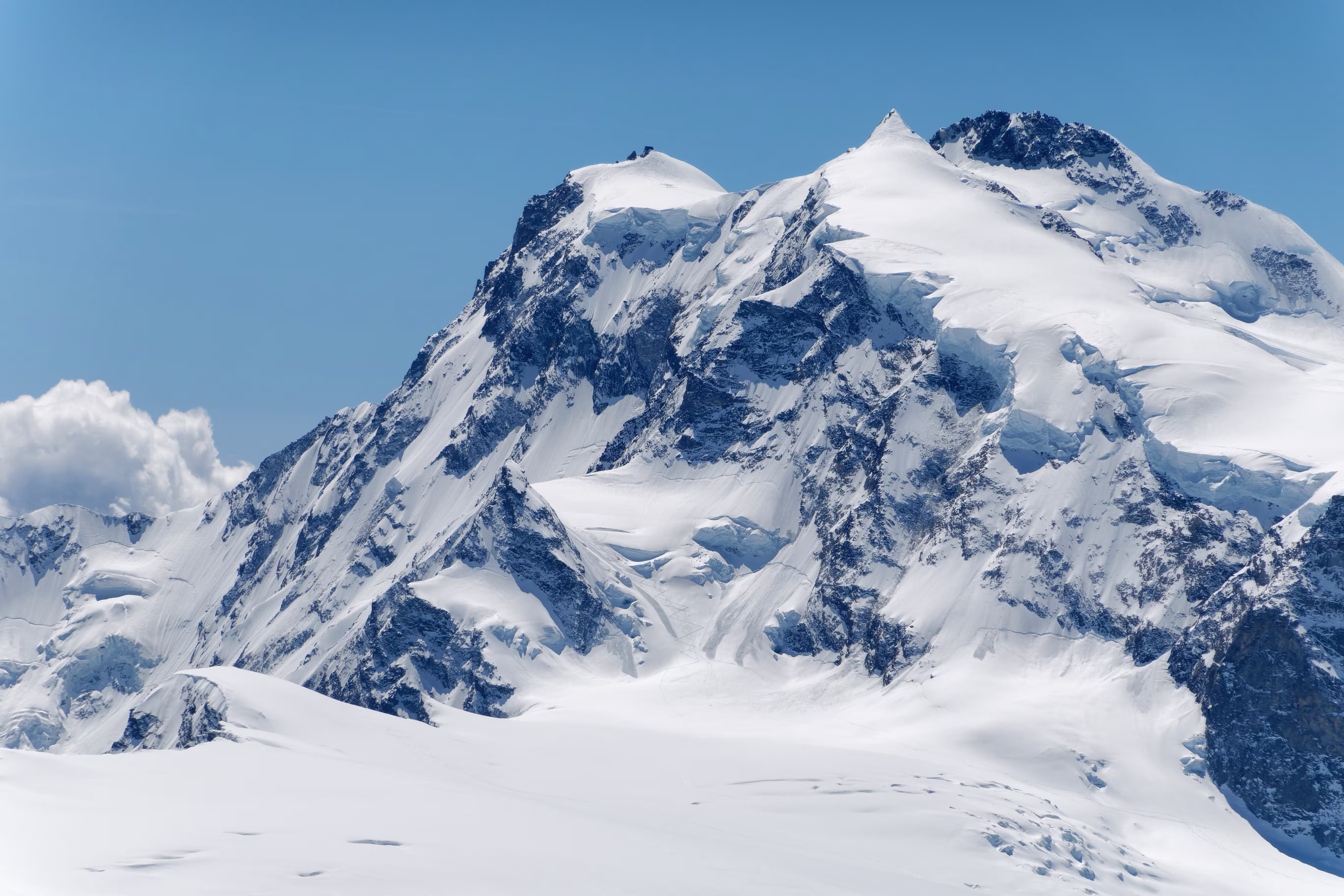 La Nordend dalla vetta