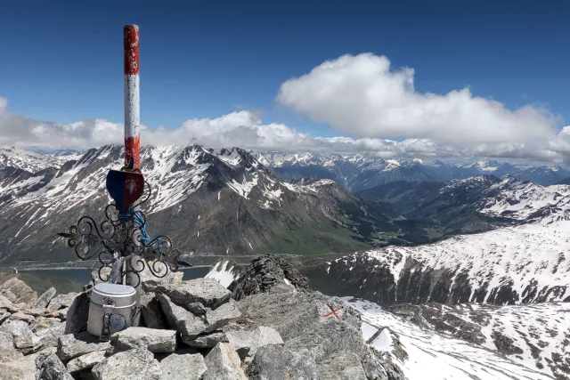 La vetta del Piz Rondadura