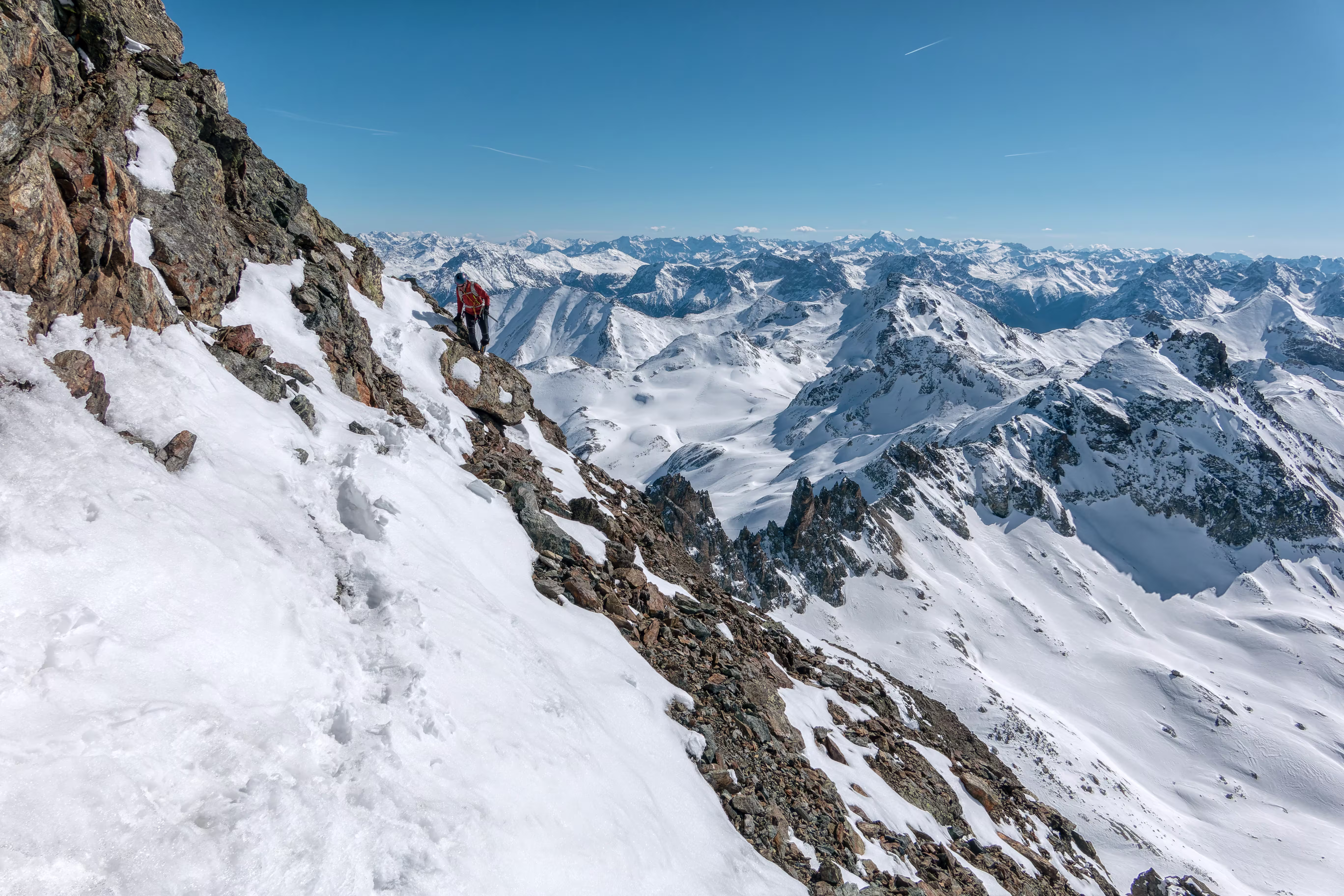 La parte alta del Piz Fenga