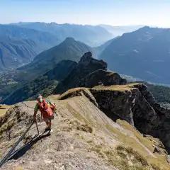 Discesa dal corrimano