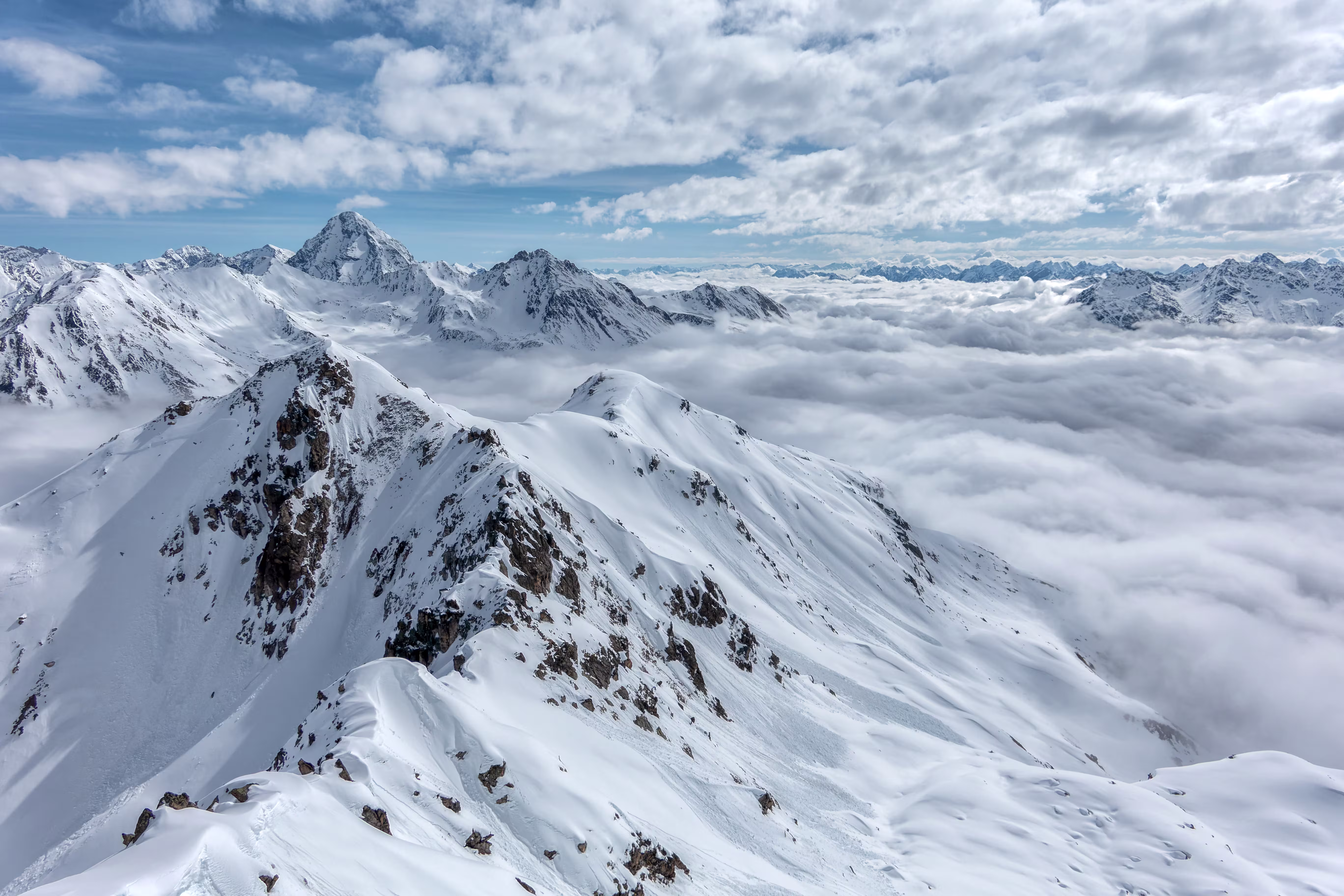 Il Piz Linard dal Piz Champatsch