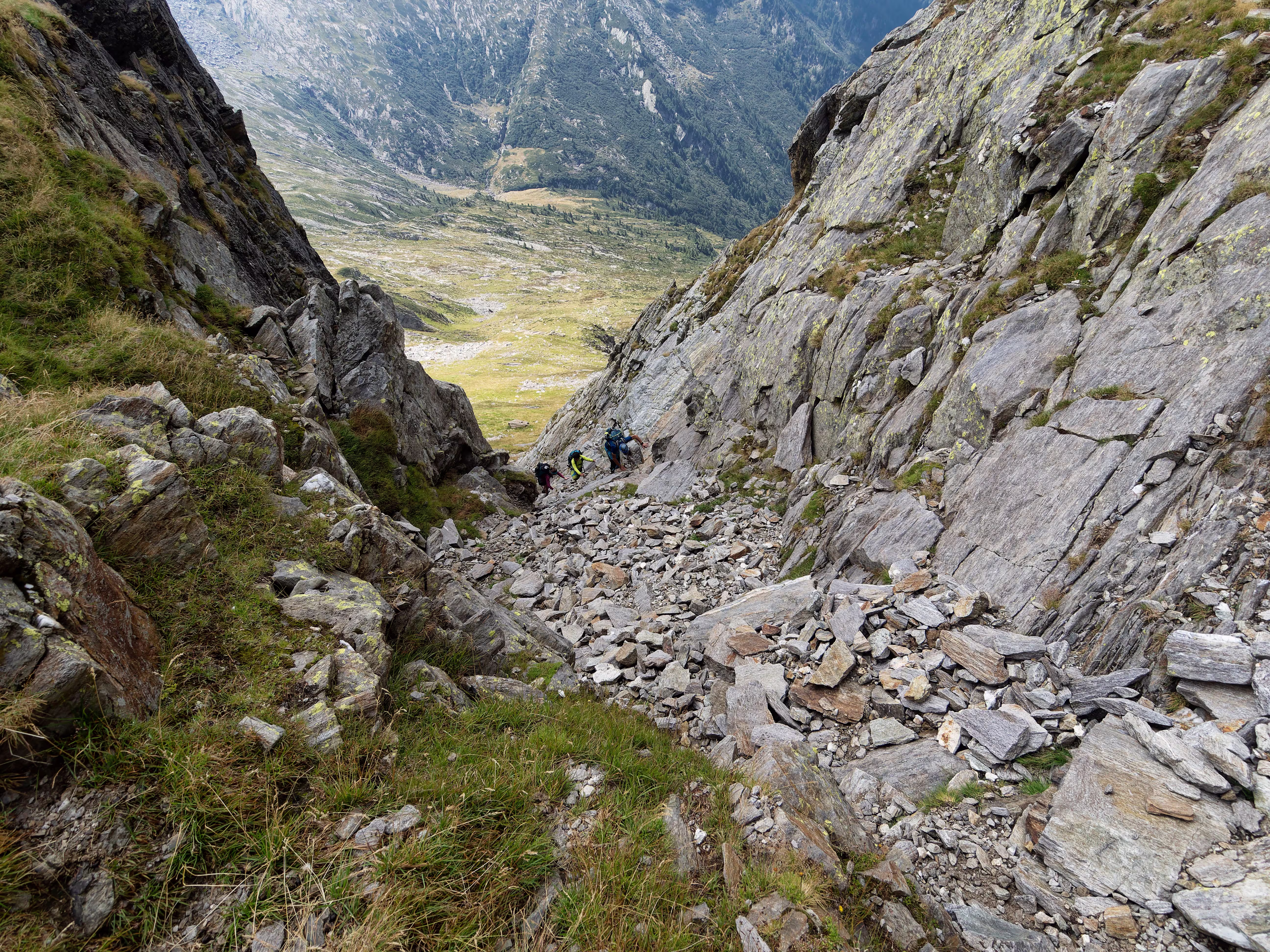 Risalita alla Bocchetta di Pòrtola