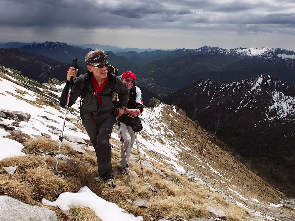 In cresta verso la vetta