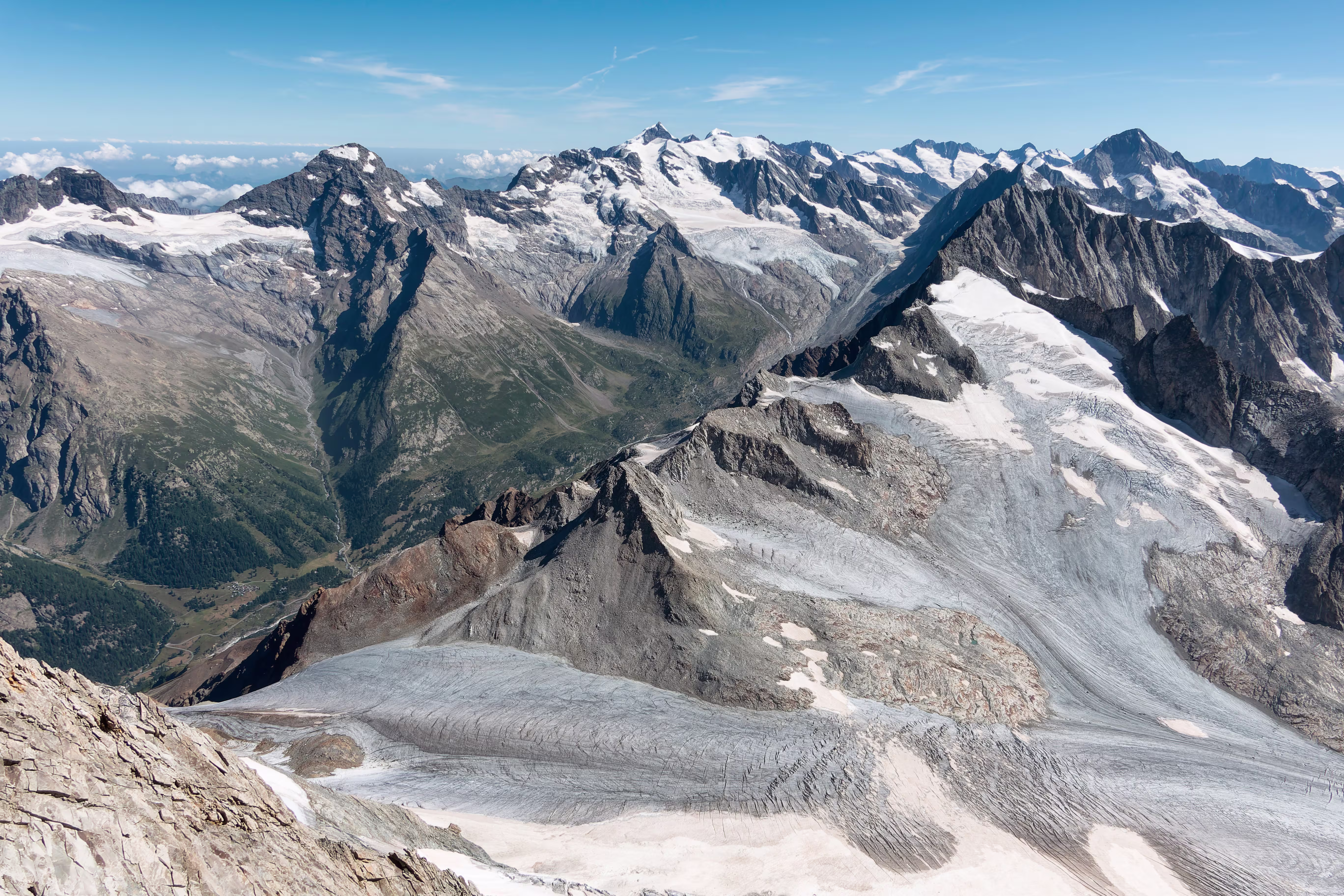 Il gruppo dell’Aletsch dalla vetta