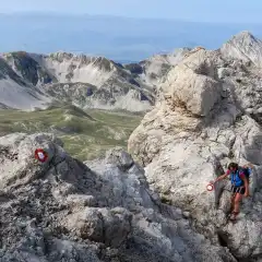 Sulla cresta ovest del Gran Sasso