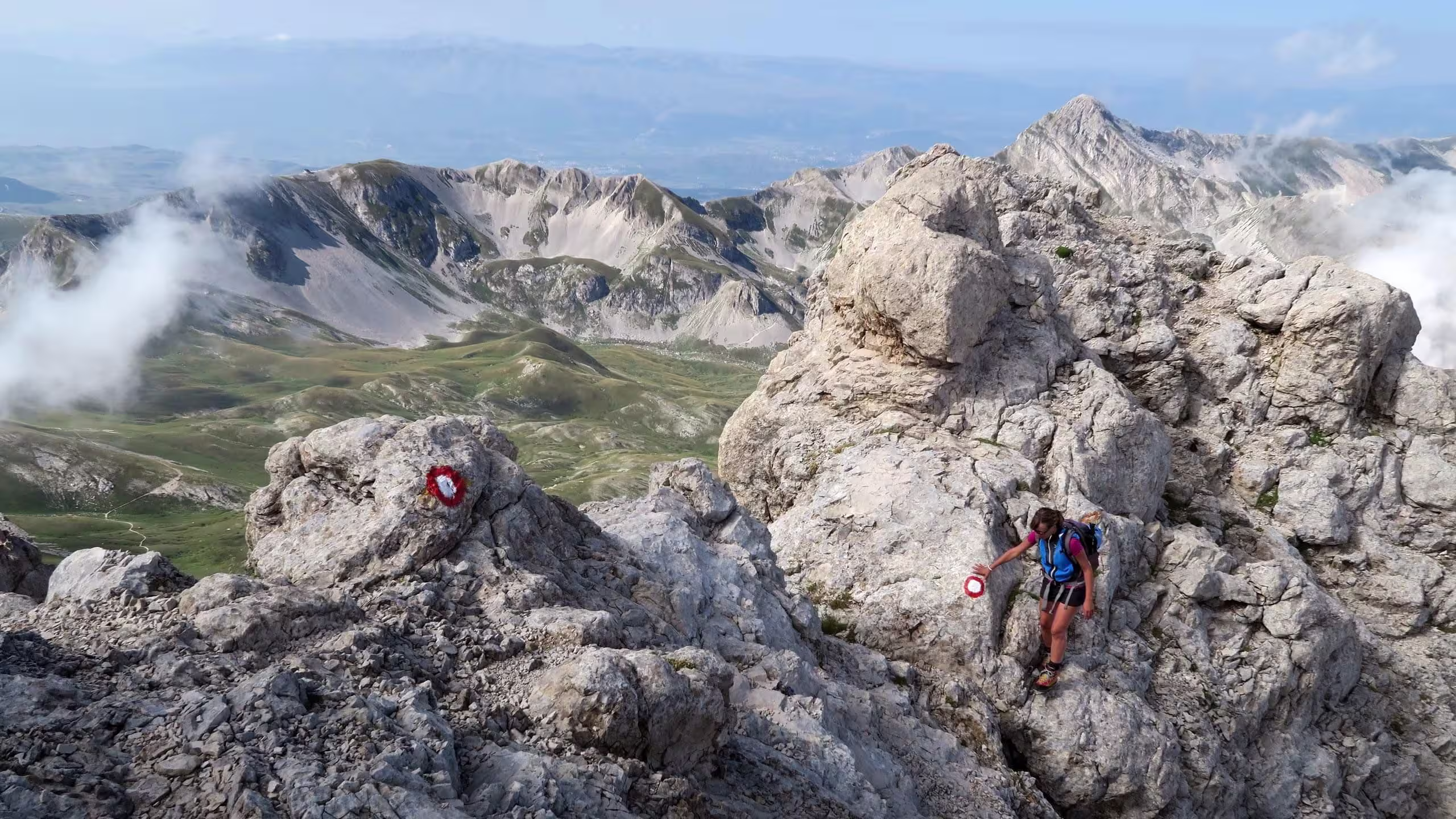Sulla cresta ovest del Gran Sasso