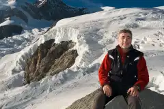 Padre with the glacier