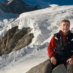 Padre with the glacier