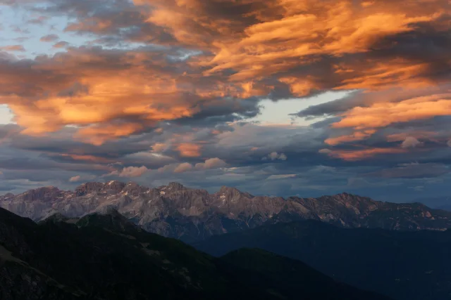 Tramonto sulle Dolomiti di Brenta