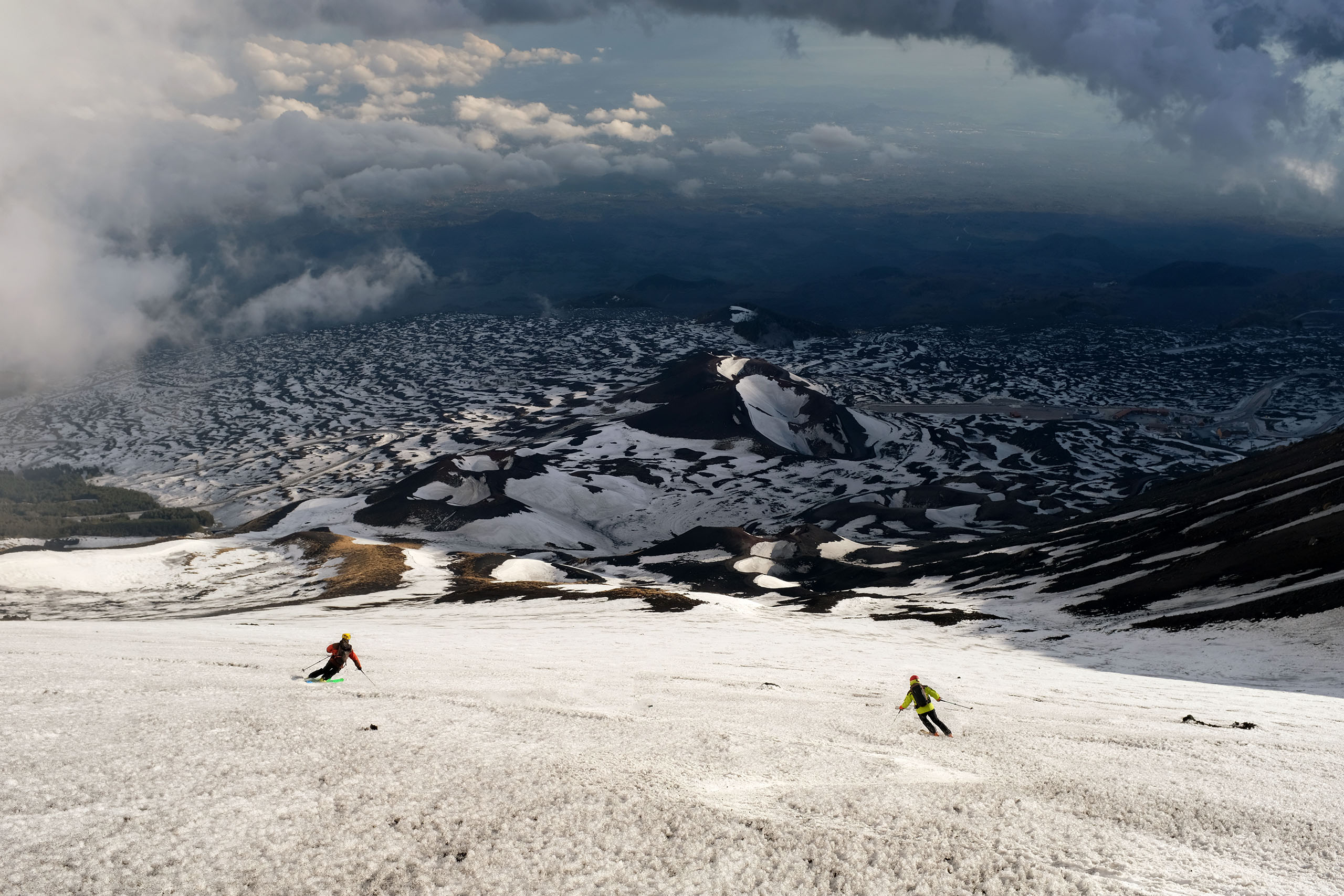 Scialpinismo all’Etna, Splendido firn sulla Montagnola