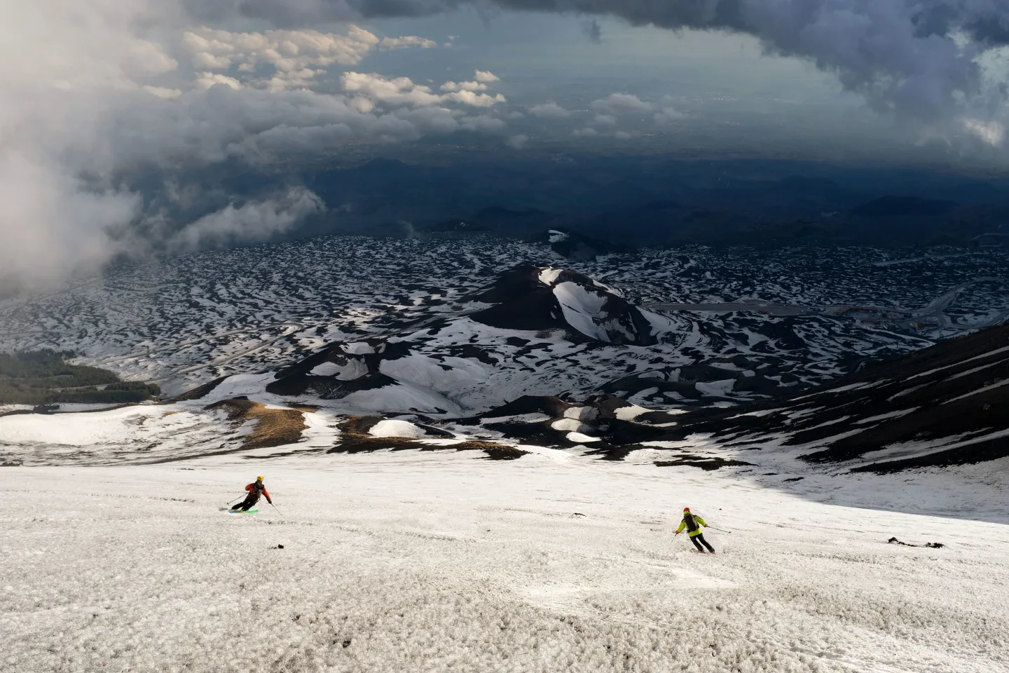 Scialpinismo all’Etna, Splendido firn sulla Montagnola