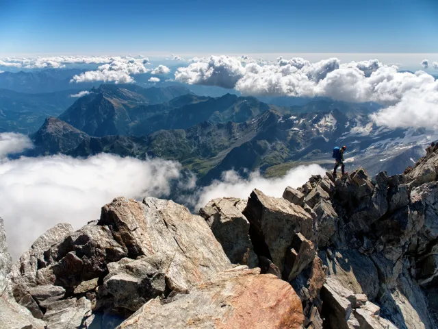 Dal Lagginhorn verso l’Italia