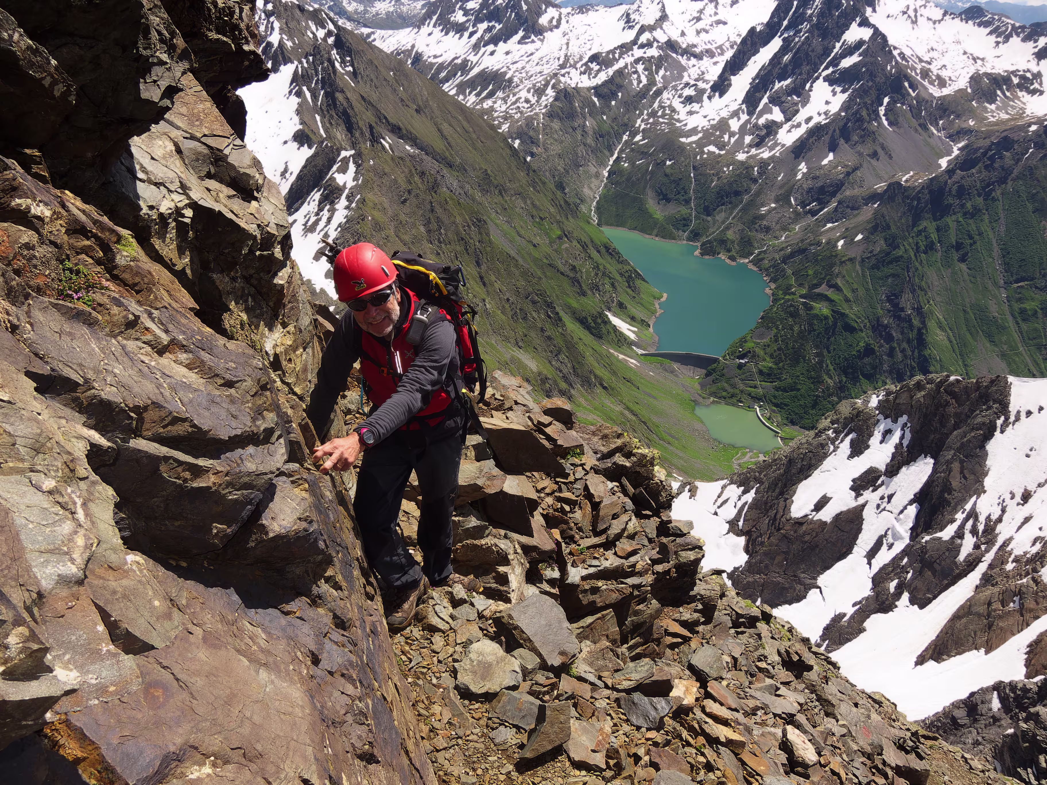 Sulla cresta finale del Pizzo di Coca