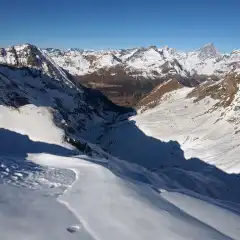 Dalla vetta della Punta Palasina verso il Cervino