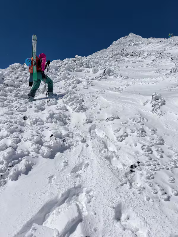 Antuco, ultima parte con i ramponi