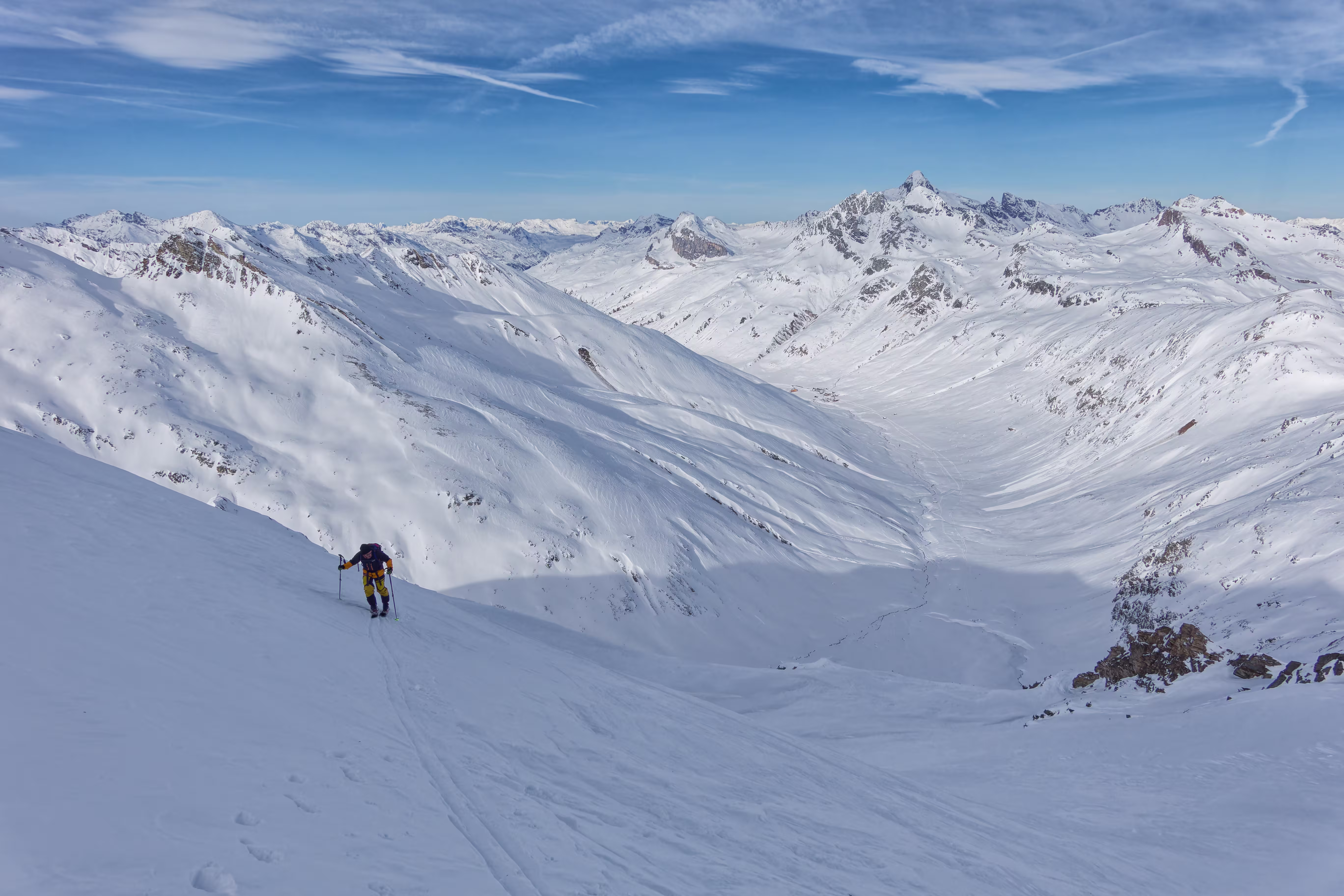 Pendio finale che da sulla Val d’Avers