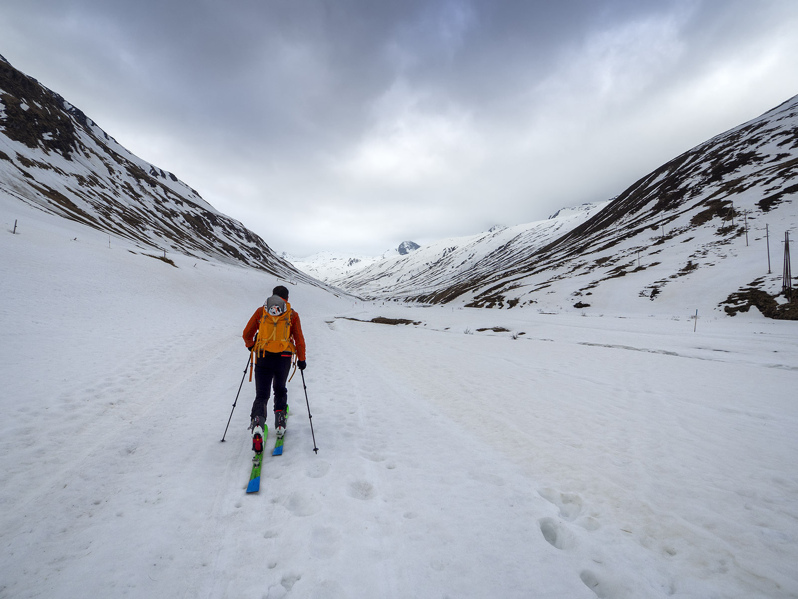 Scialpinismo al Gletscherhorn, La Val Bergalga