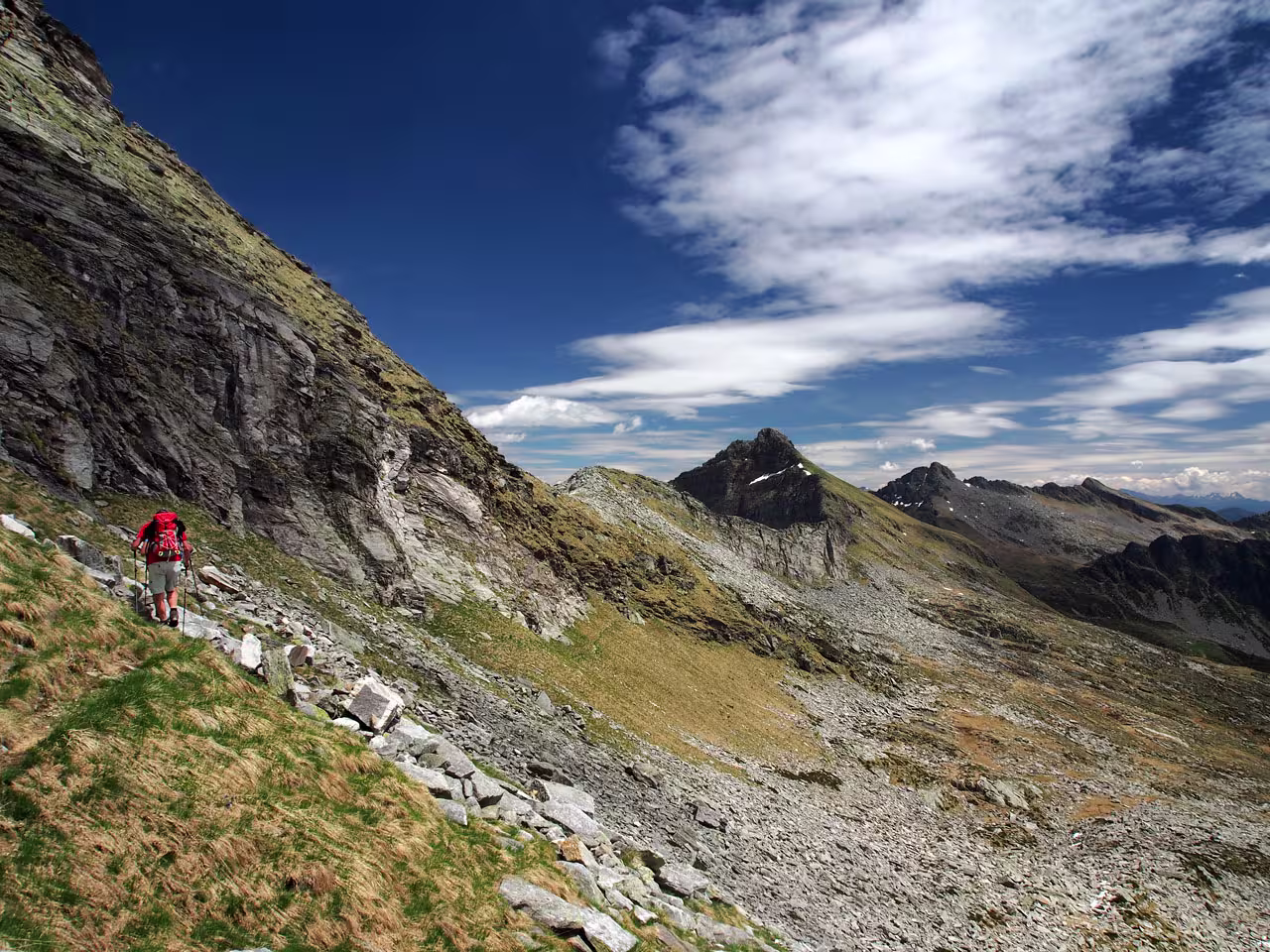 Il traverso sotto la vetta