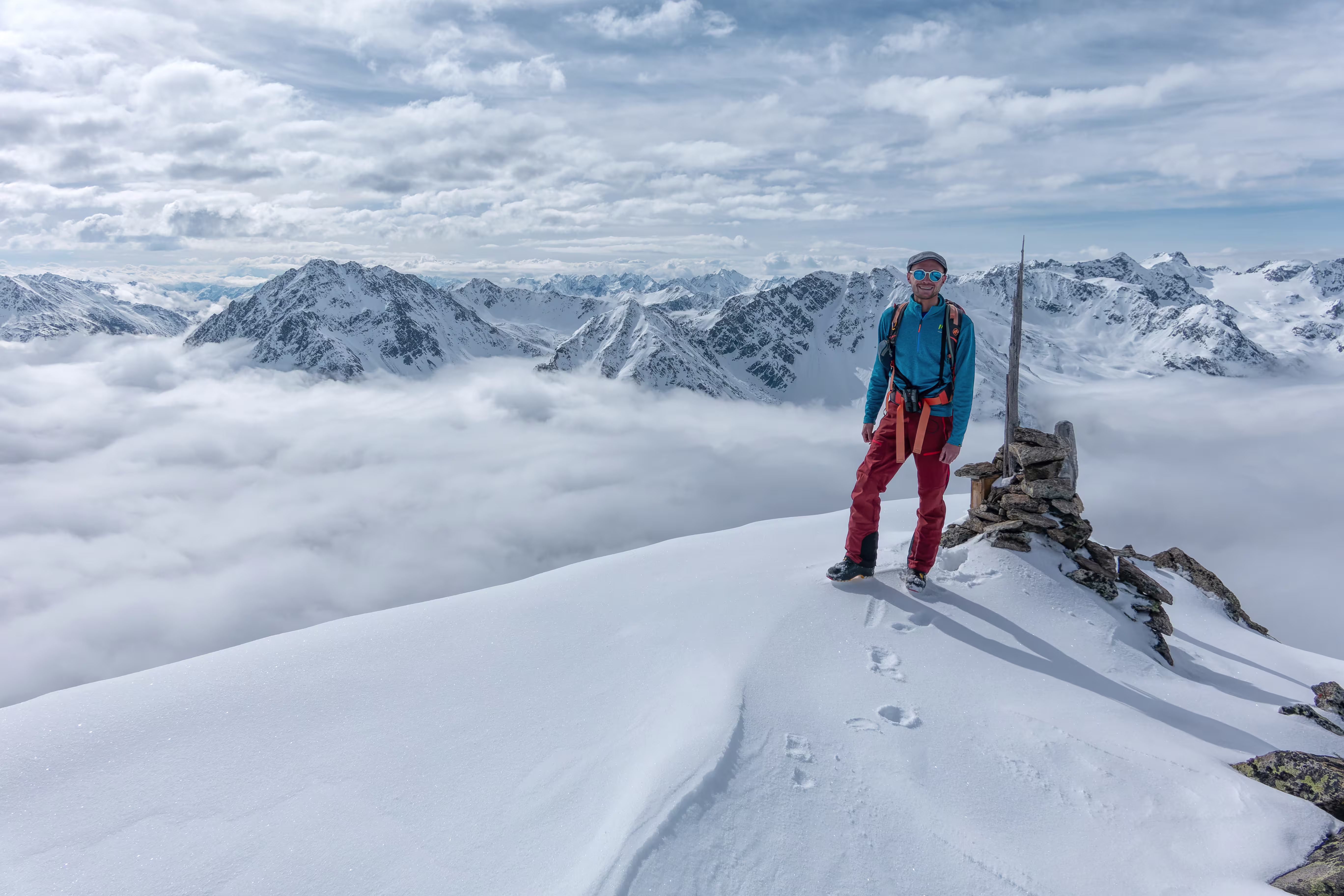 Marco sul Piz Champatsch
