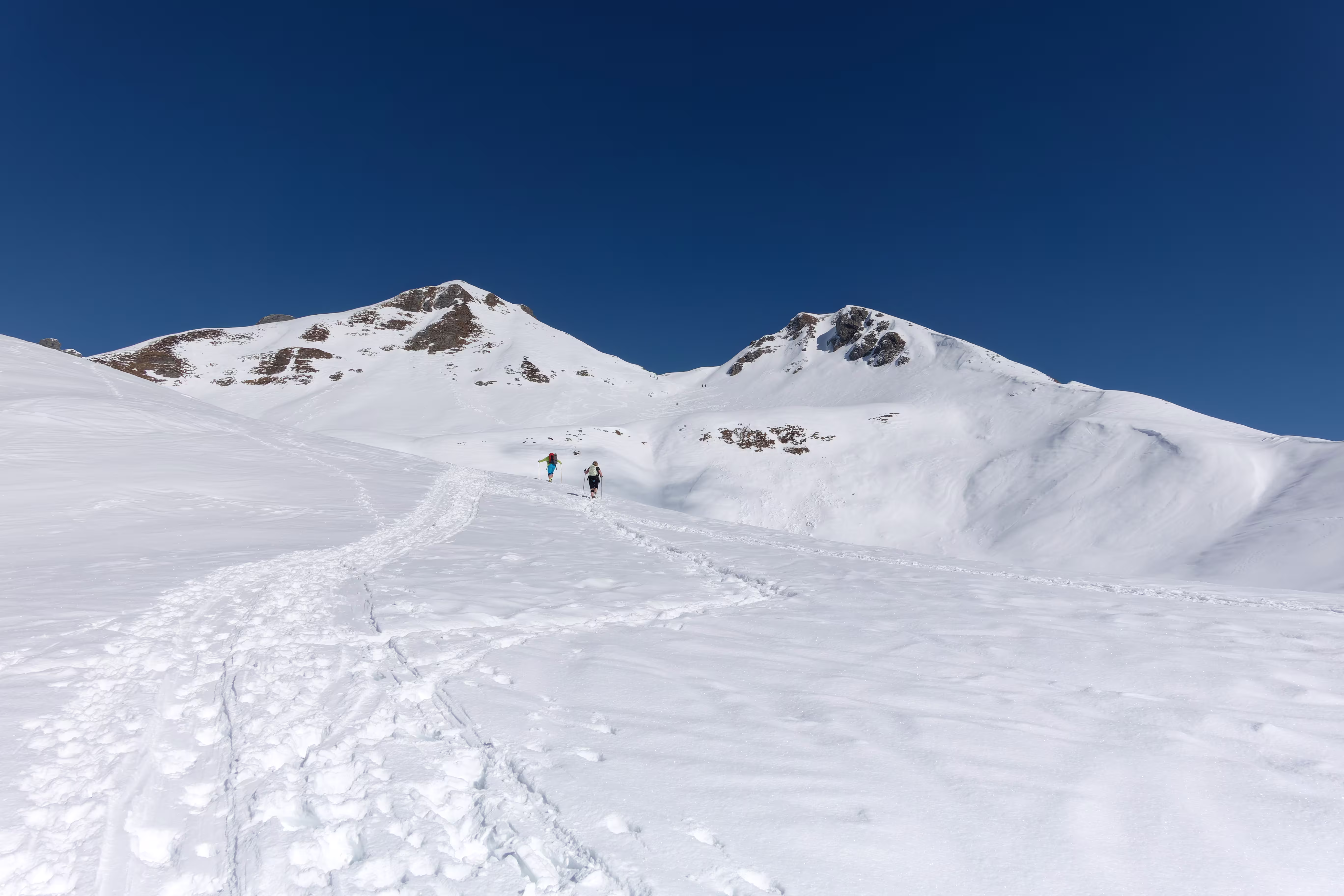La sella tra il Triomen e il Tribortoi