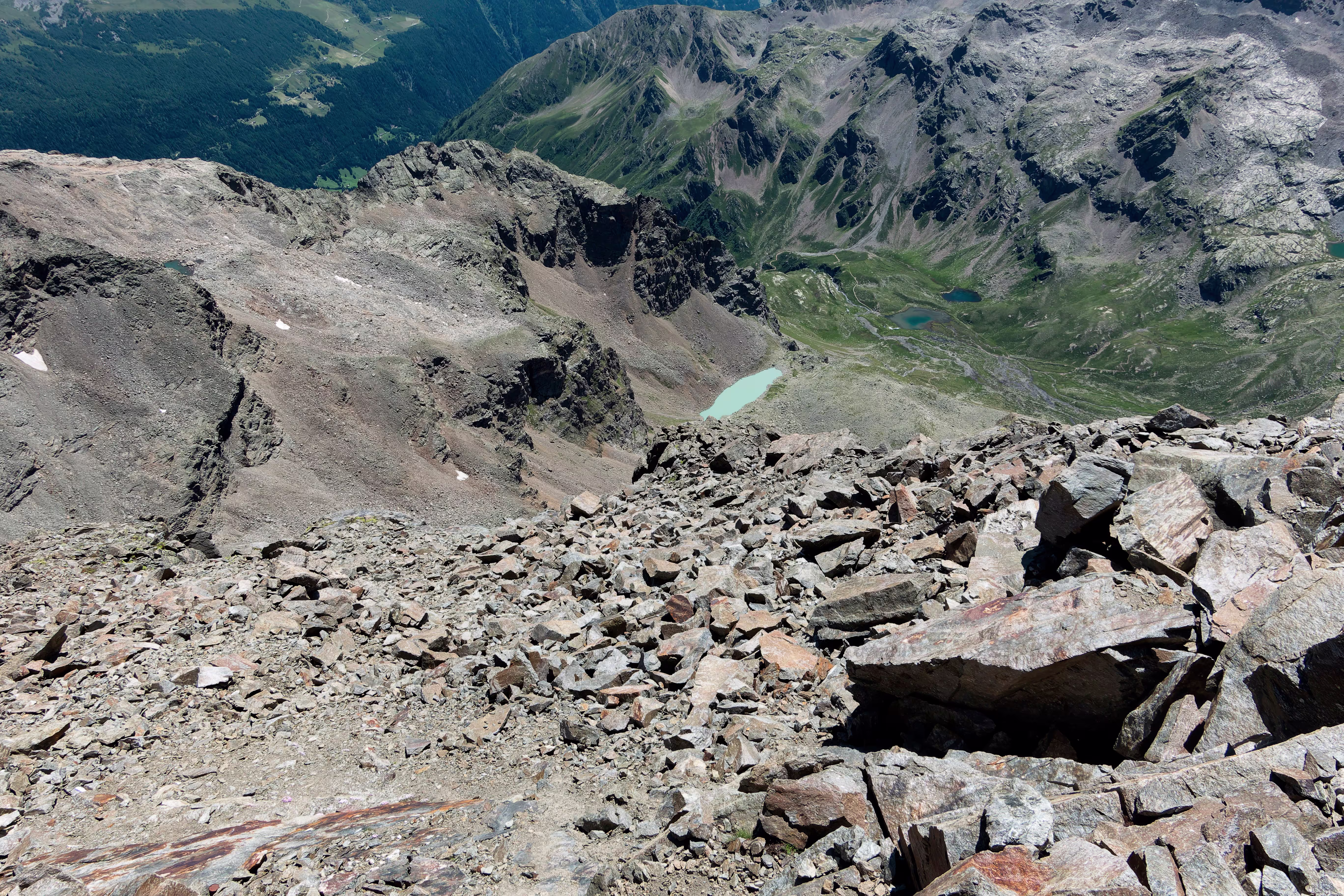 Dalla vetta verso sud