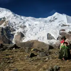 Verso il campo base dell’Illimani