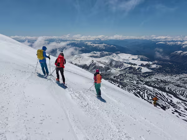 Lonquimay, pronti alla discesa