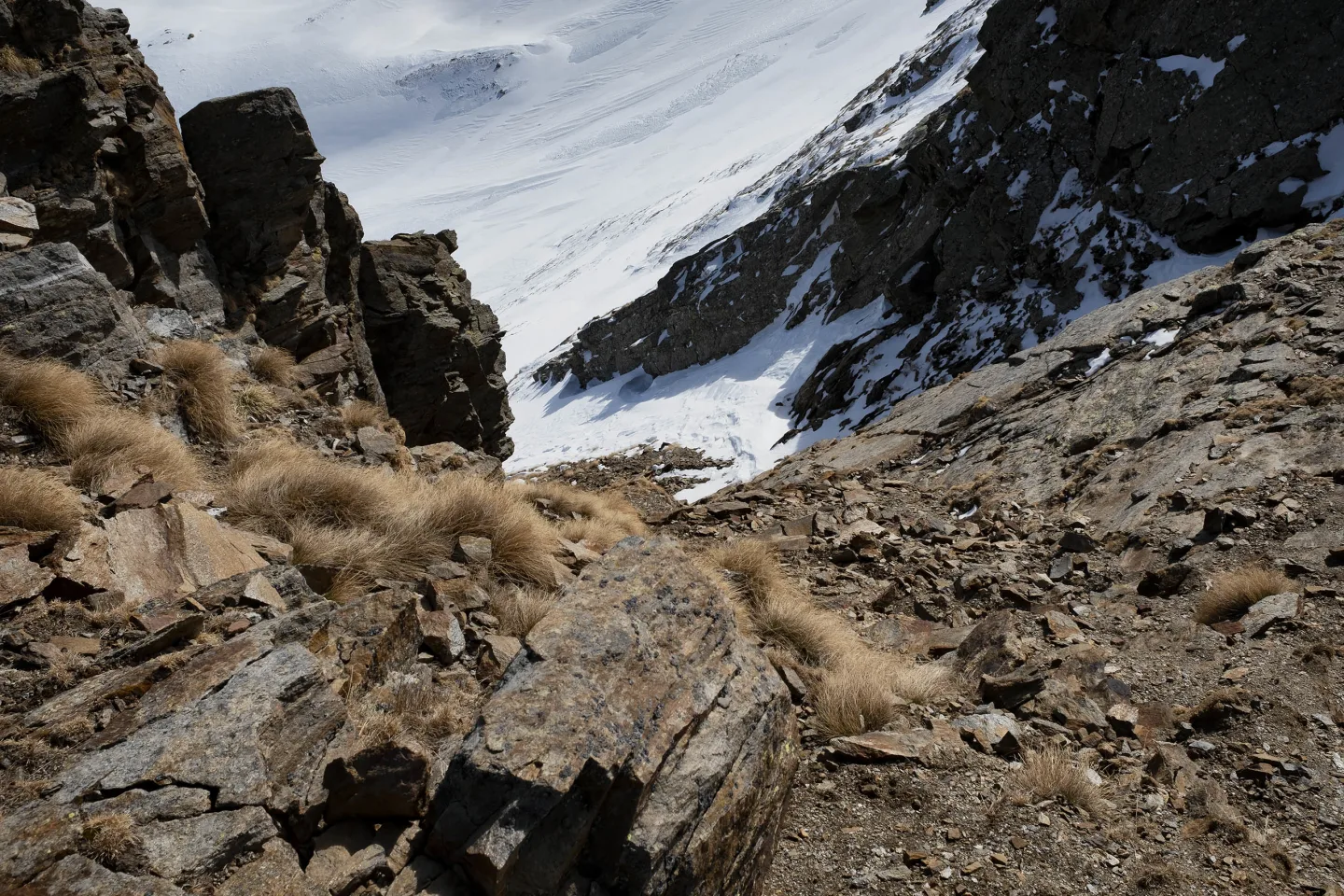 Scialpinismo al Pizzo della Cassera,il canalino finale