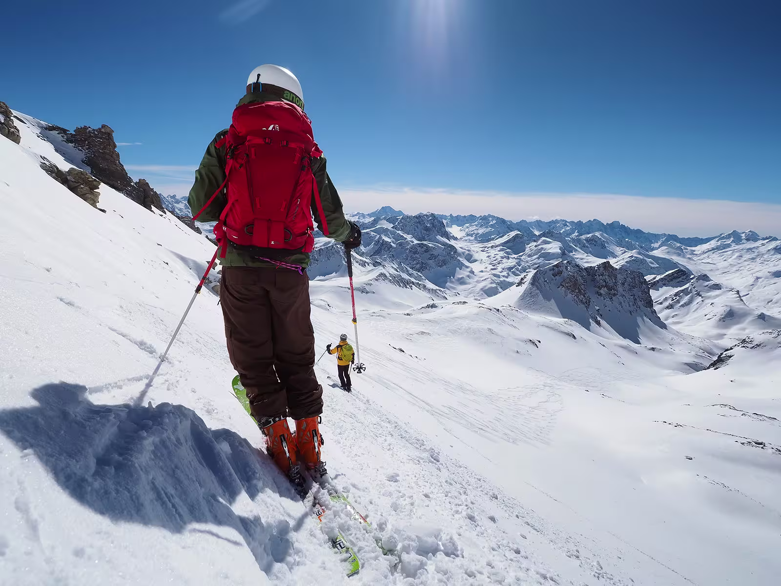 Pronti per iniziare la discesa