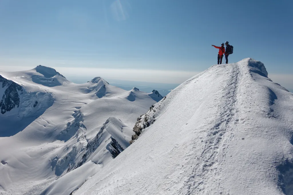 Dalla vetta del Lyskamm Orientale