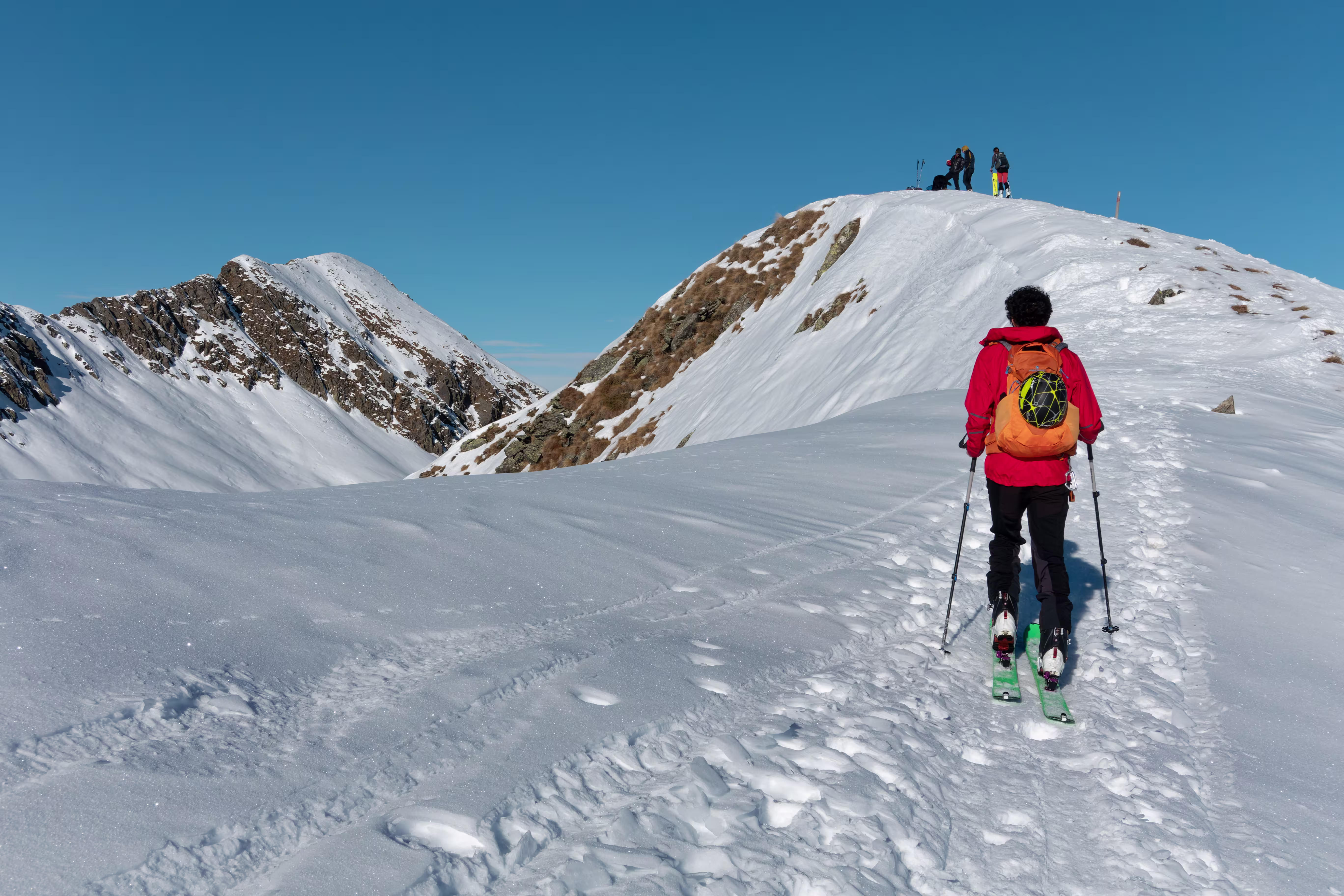 Arrivo in vetta