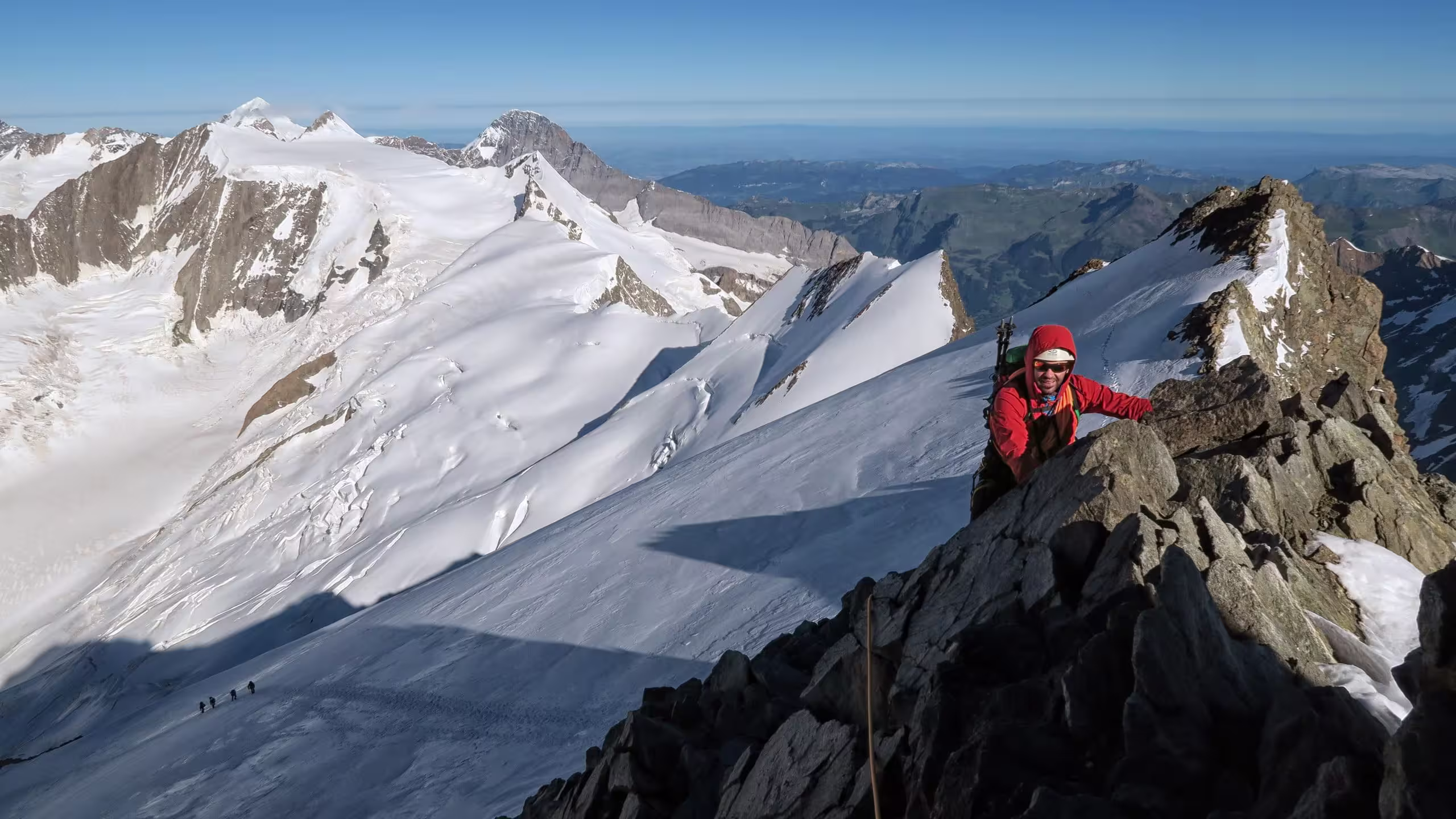 Sulla cresta del Finsteraarhron