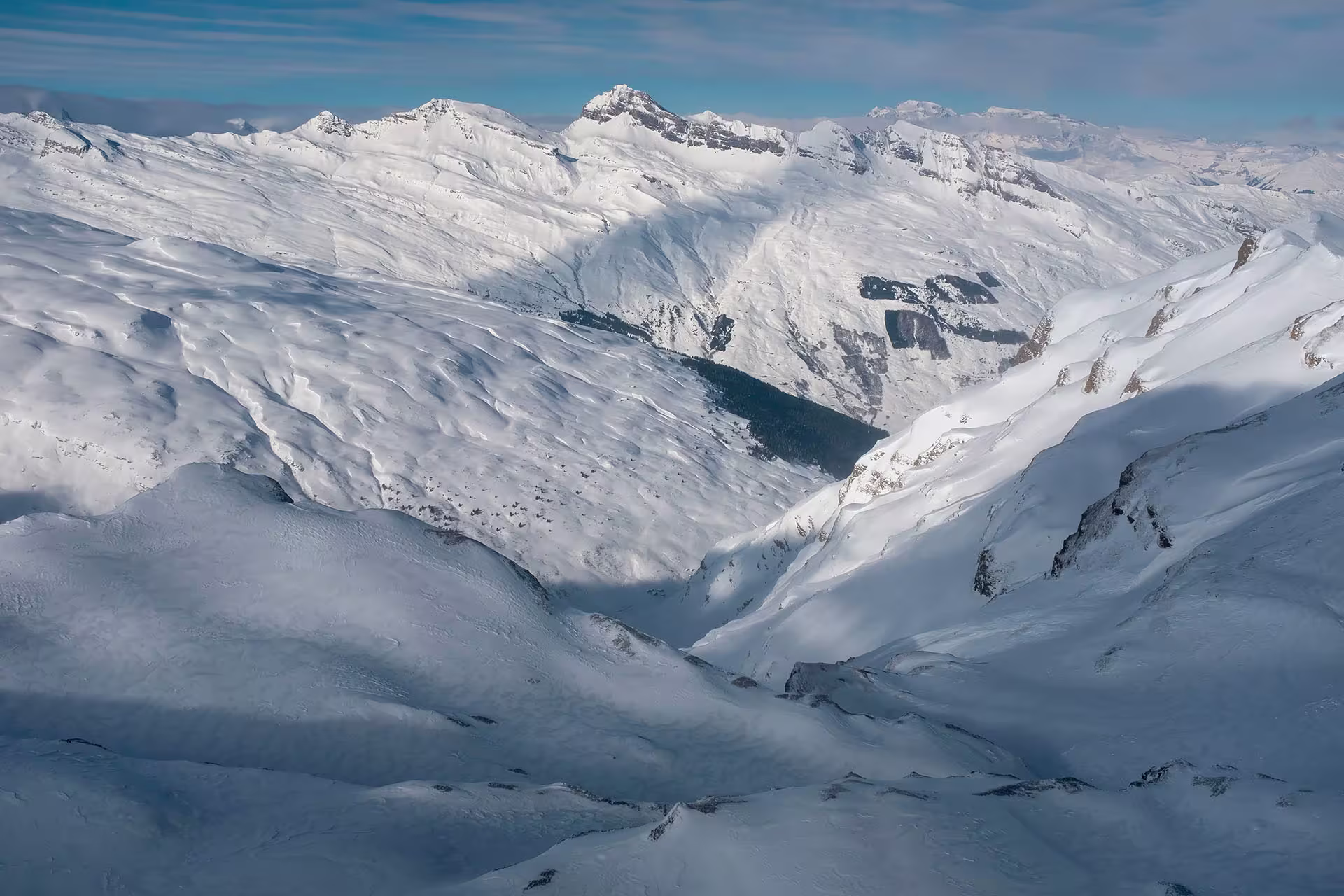 Panorama verso nord dalla vetta