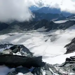 La discesa dall’Erzherzog-Joahann Hütte