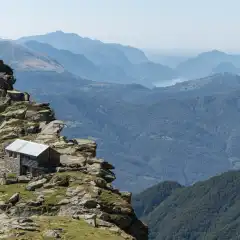 La Capanna Albagno salendo al Pizzo dell’Uomo