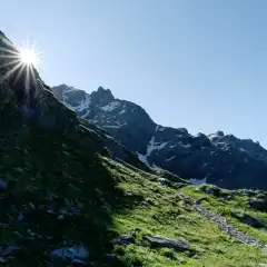 Dal Rifugio Brunone verso la vetta