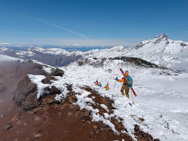 Antuco, iniziamo la discesa