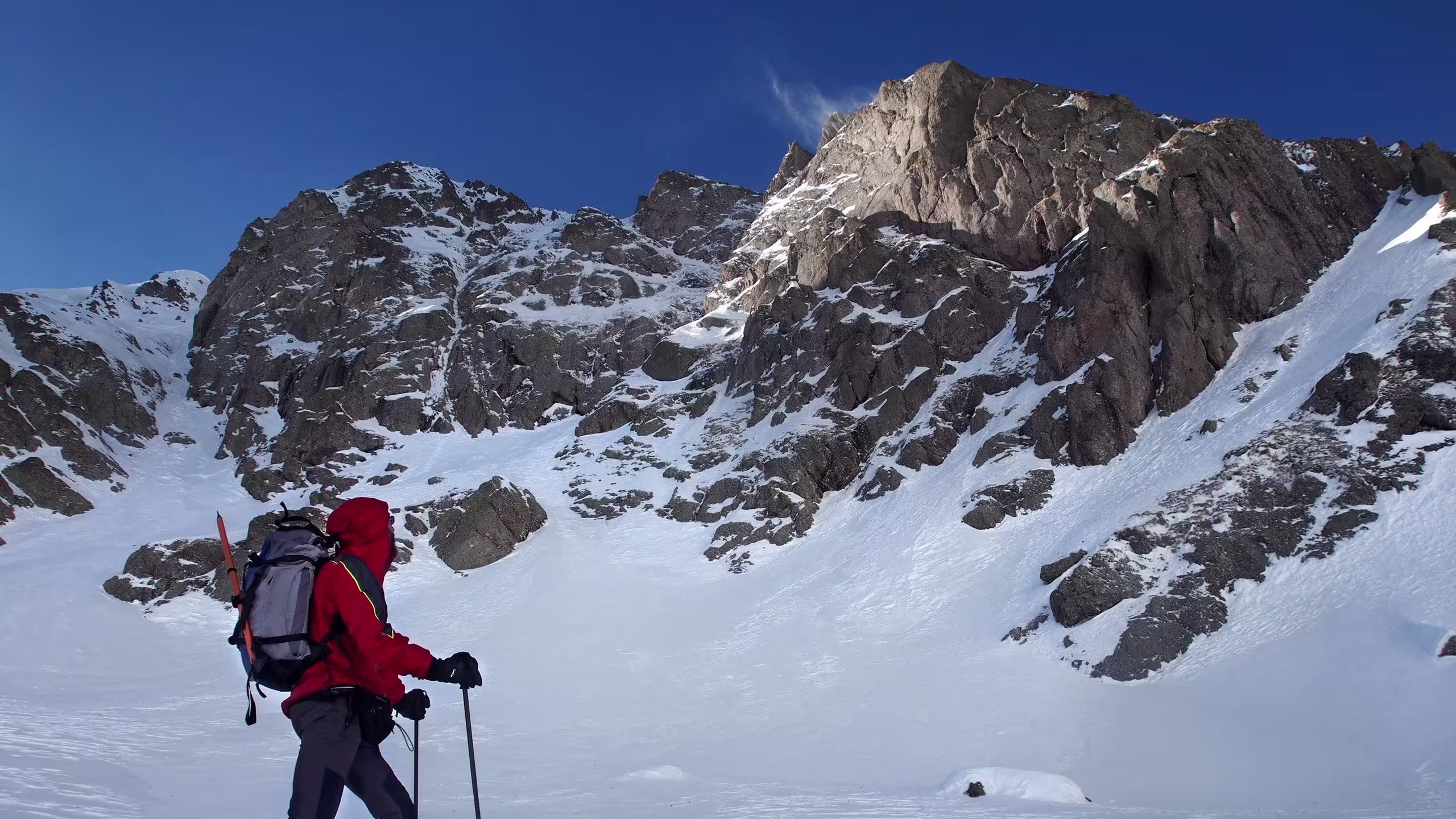 Forti raffiche in Val d'Inferno