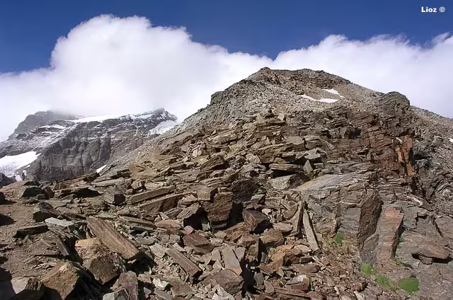 L-orribile pietraia in discesa